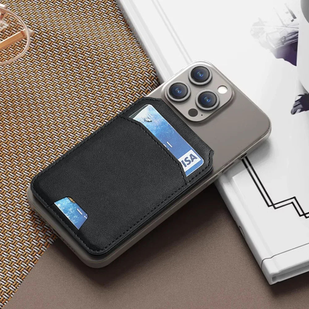Magnetic Snap-On Phone Wallet – Slim Card Holder