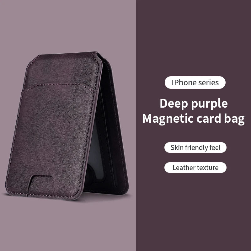 Magnetic Snap-On Phone Wallet – Slim Card Holder