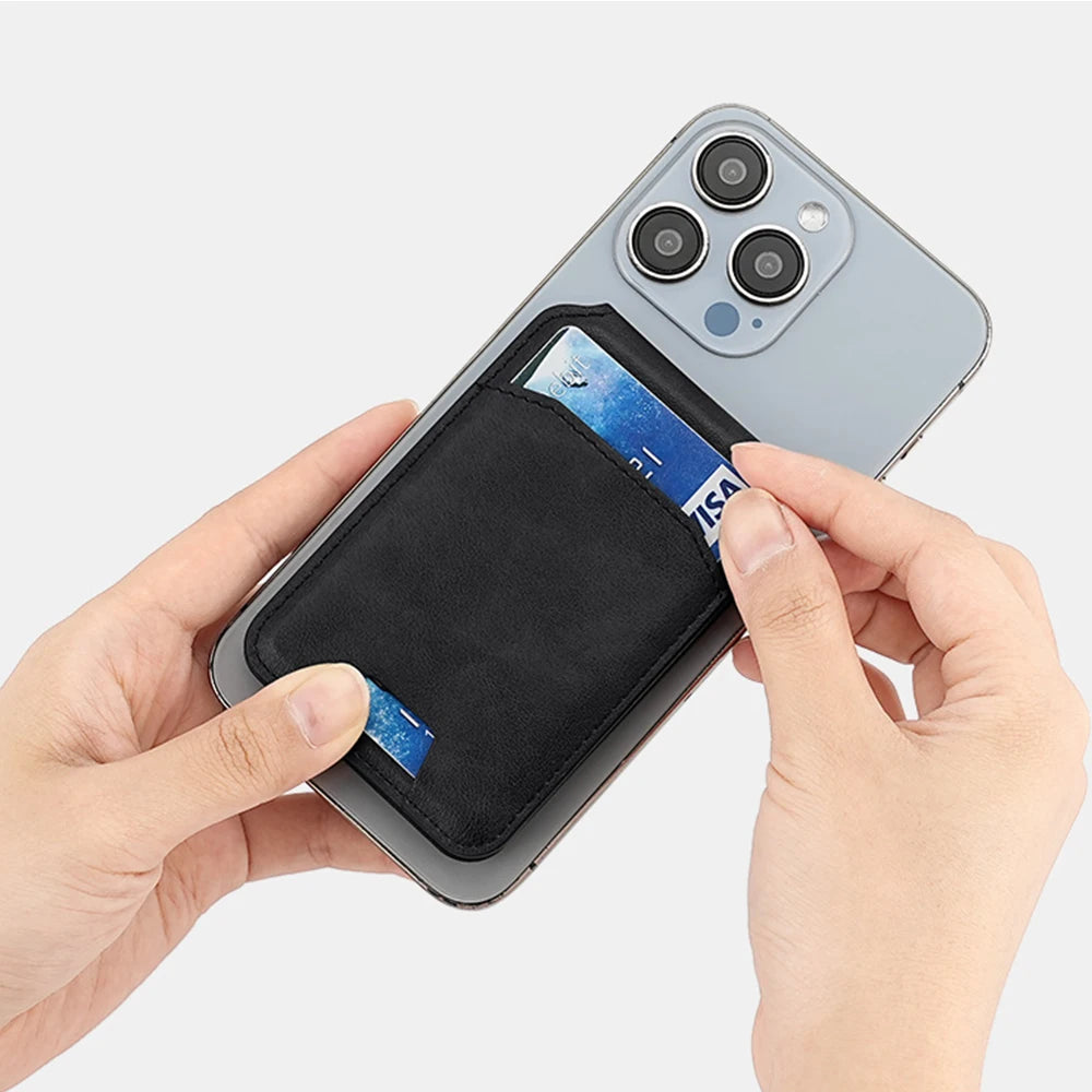 Magnetic Snap-On Phone Wallet – Slim Card Holder