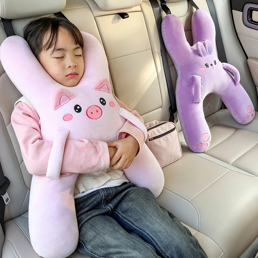 Kids Travel Comfort Pillow – Car Neck & Body Support