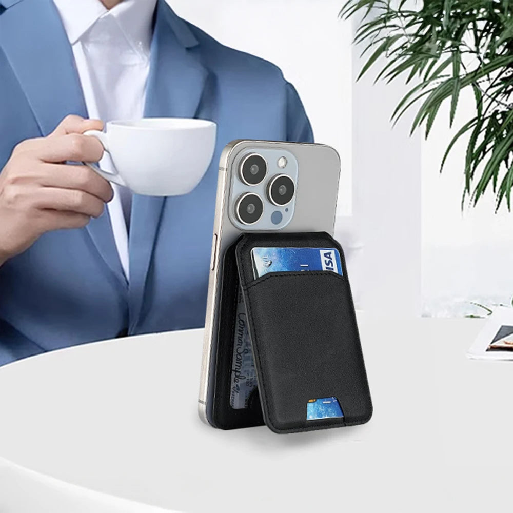 Magnetic Snap-On Phone Wallet – Slim Card Holder