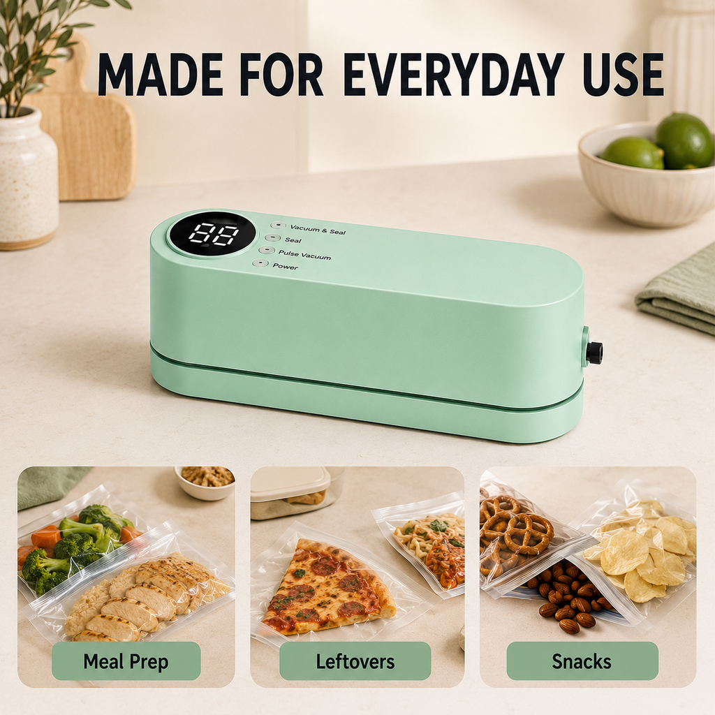 2-in-1 Rechargeable Vacuum Sealer & Bag Sealer