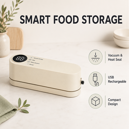 2-in-1 Rechargeable Vacuum Sealer & Bag Sealer